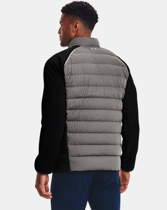Men's UA Golf Stretch Down Hybrid Jacket in Gray image number 1